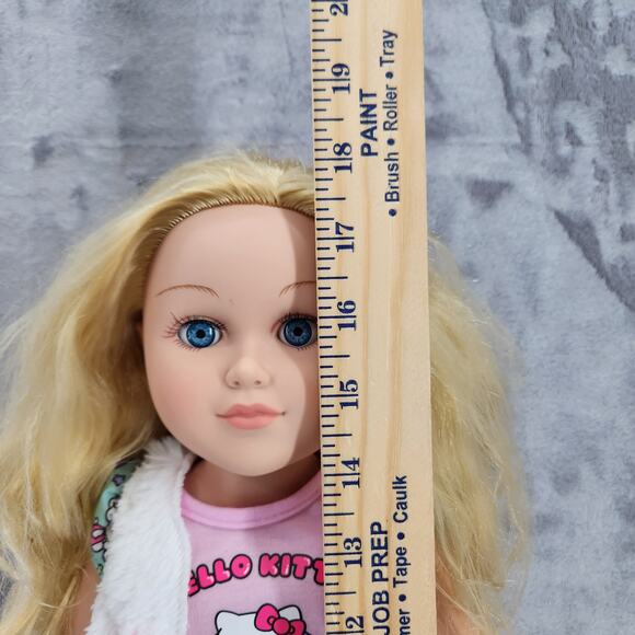 My Life 18" Blonde Doll Hello Kitty outfit - ADORABLE!!! open & close blue eyes - Picture 4 of 13
